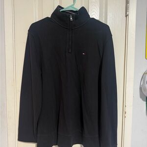 Tommy Hilfiger Black Quarter-Zip Sweater